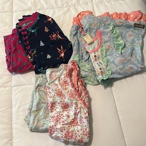 3 pairs girls pajamas